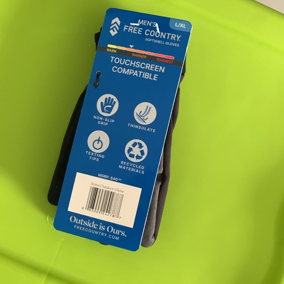 Free Country winter gloves touch screen compatible - Picture 2 of 3